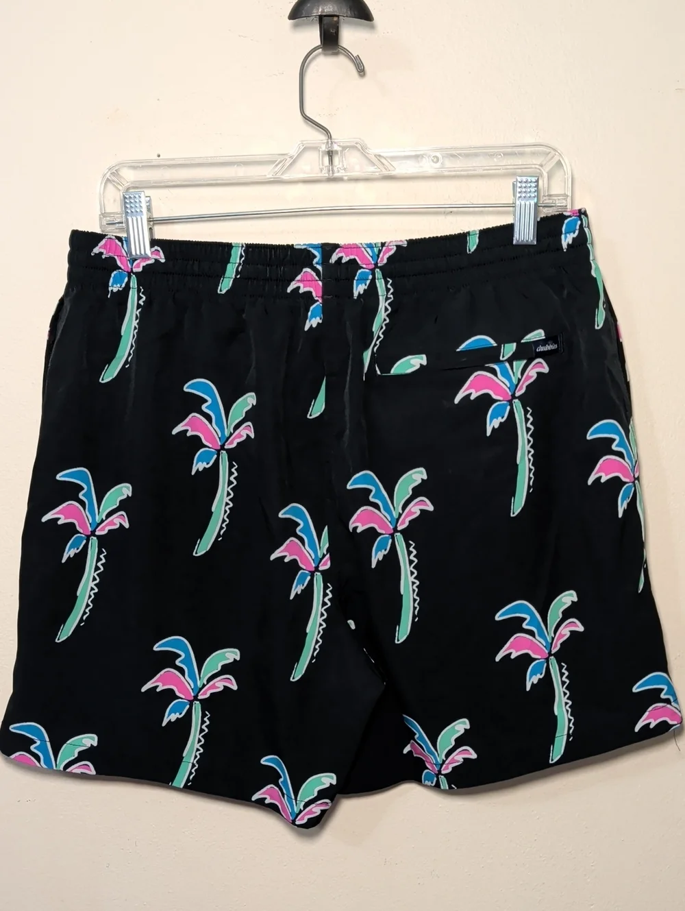 Chubbies Havana Nights Stretch Swim Trunks Black 5.5